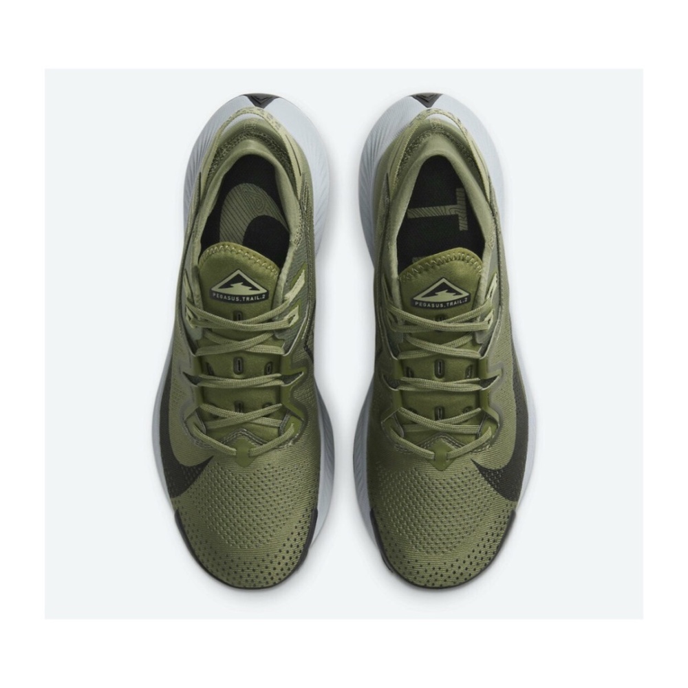 Nike Air Zoom Pegasus Trail 2 Low Mens Shoes Green Black CK4305-201 NEW Multi Sz - Picture 2 of 6